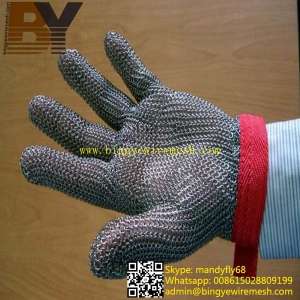Chainmail Safety Gloves Meat Cutting Gloves